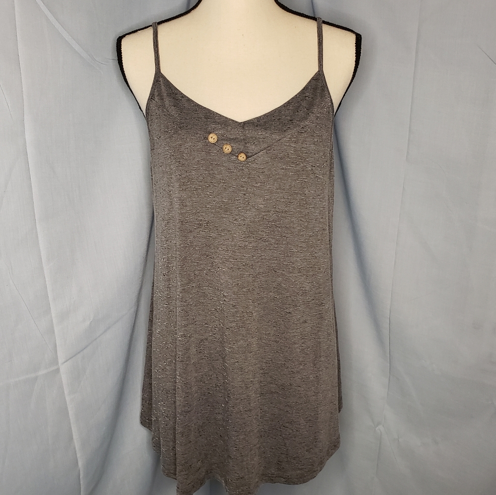 Mckol Grey Long Tank Top